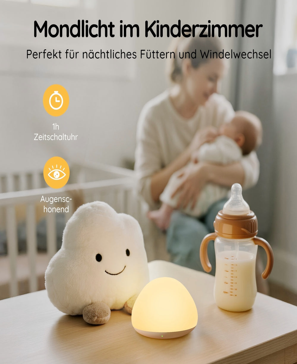 Nachtlicht aus Silikon für Babys