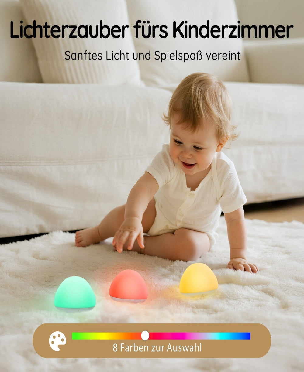 Nachtlicht aus Silikon für Babys