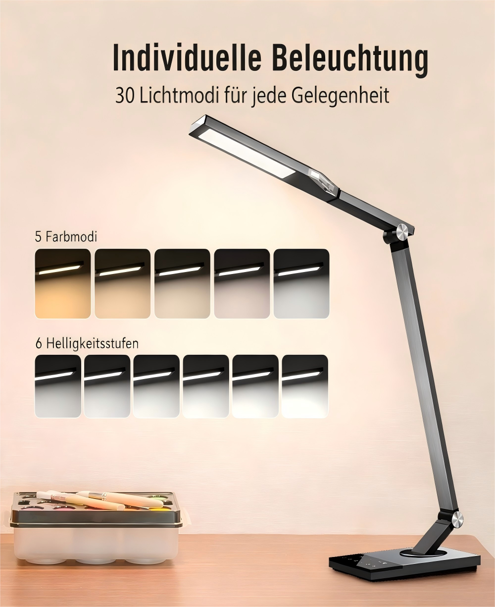 TaoTronics MARS L1 LED-Schreibtischlampe TT-DL16