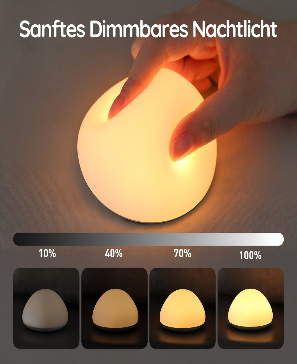 Nachtlicht aus Silikon für Babys