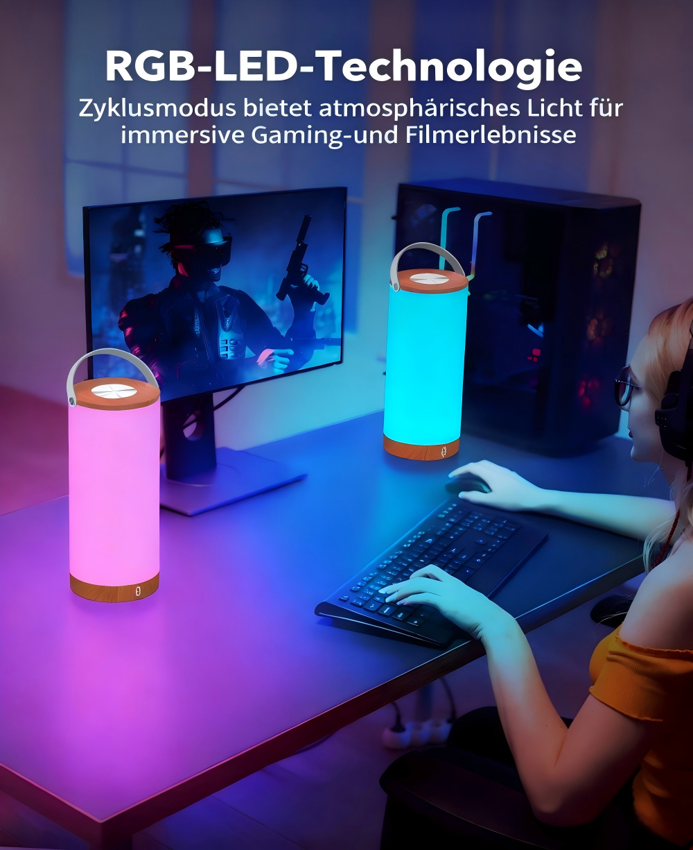 TaoTronics LED Aurora L1 Table Lamp TT-DL23