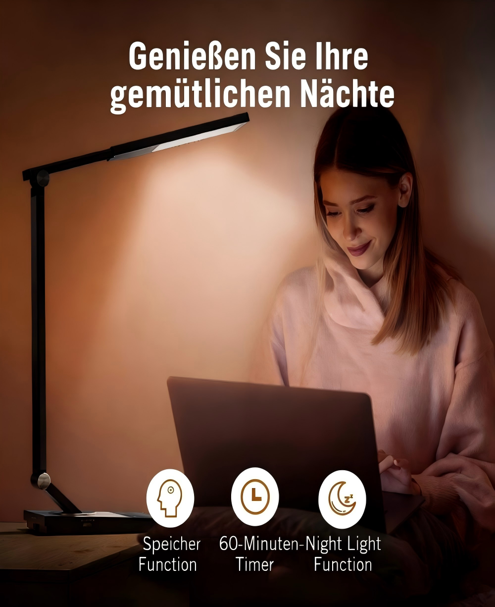 TaoTronics MARS L1 LED-Schreibtischlampe TT-DL16
