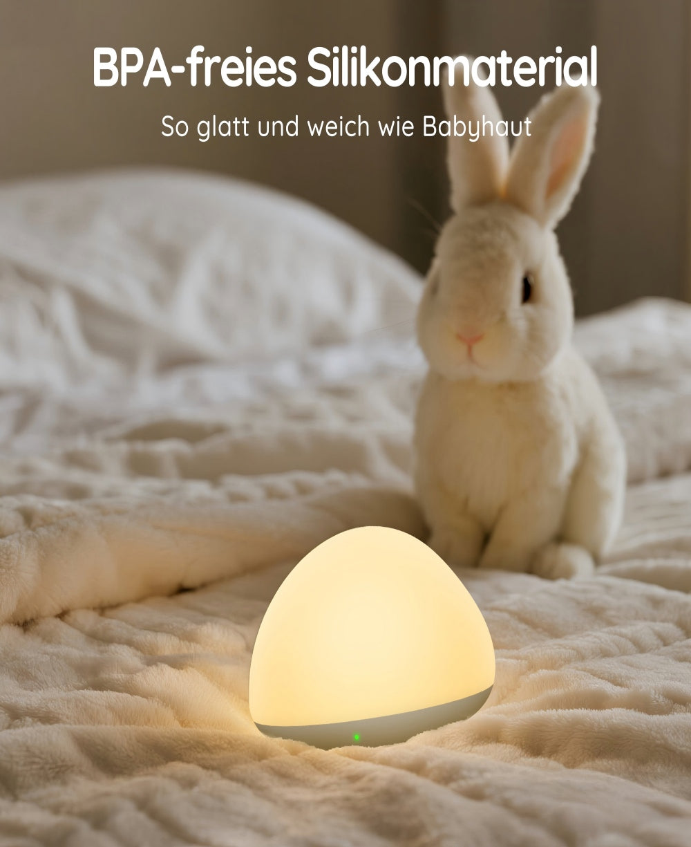 Nachtlicht aus Silikon für Babys