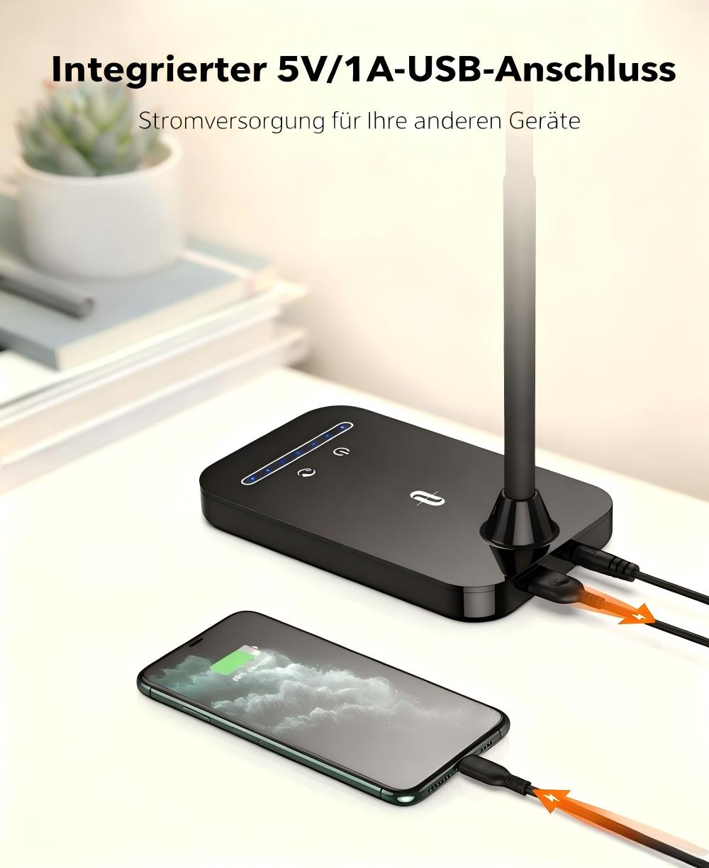 TaoTronics LUNA L1 Flexible Schwanenhals-Schreibtischlampe TT-DL11