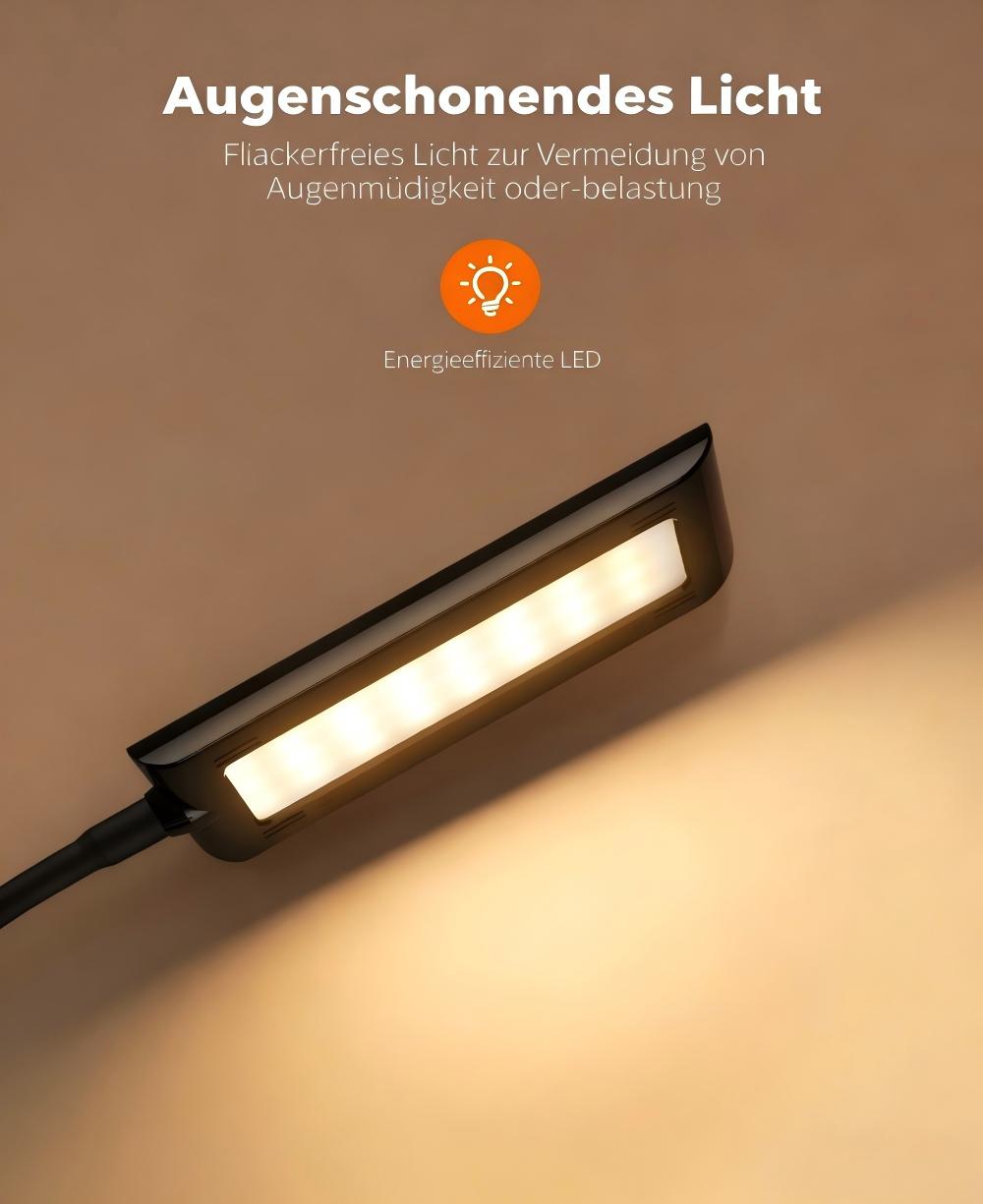 TaoTronics LUNA L1 Flexible Schwanenhals-Schreibtischlampe TT-DL11